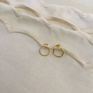 New Bar Small Hoop Earrings